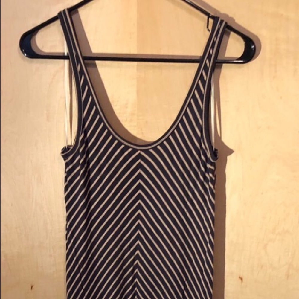 Bella Luxx striped navy maxi dress